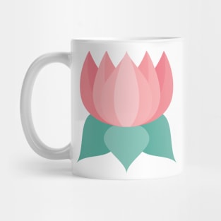 Cute Colorful Lotus Mug